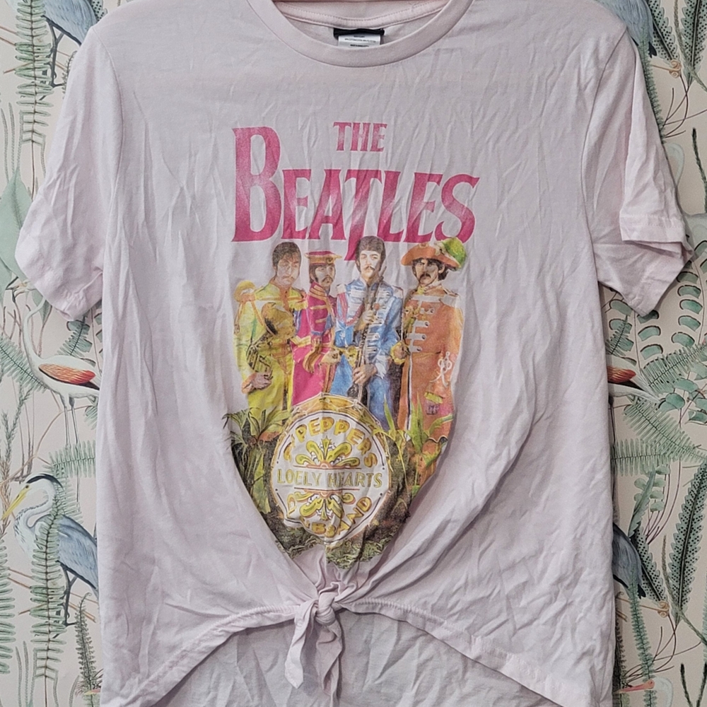 The Beatles Light Pink Cotton Blend Tee